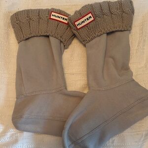 Hunter Light Gray Boot Socks for inside boots Large size 8-10